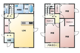 第2宇土市古保里町　1号地の間取り
