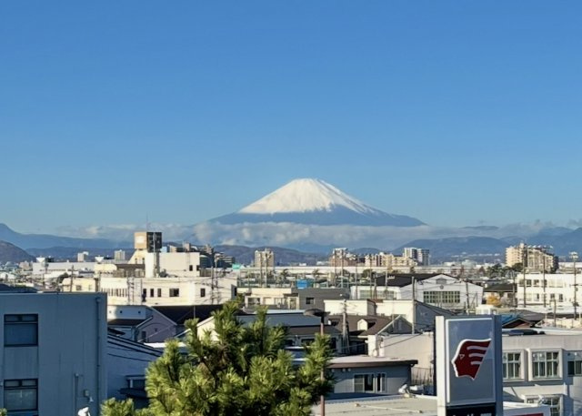 天気の良い日にはバルコニーから富士山を望めます♪