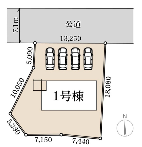 【 新築戸建 渋川渋川第5の区画図】
