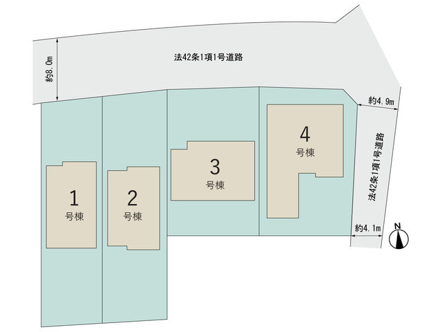 4号棟の区画図です