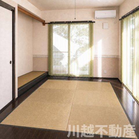 スタイリッシュな洋風和室（家具、小物類消去の為加工しています）