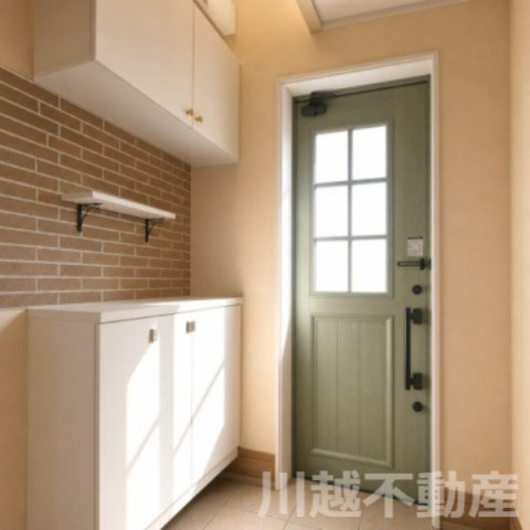 毎日通る玄関はこちら（小物類消去の為加工しています）