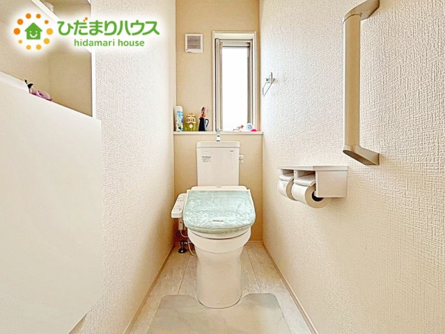 1・2階にトイレあるため、同時に利用でき混雑を避けられますね