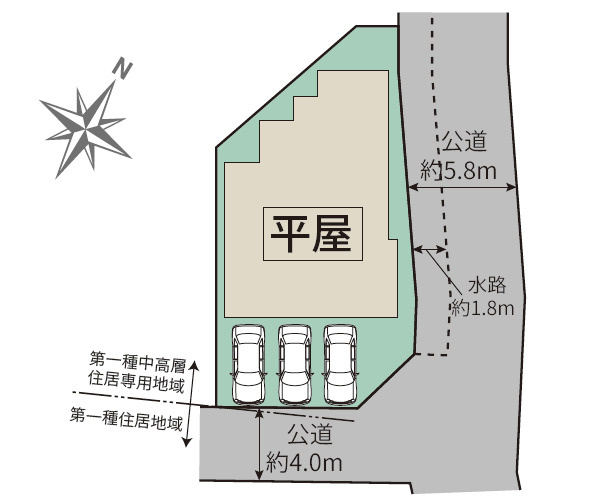 ■開放感ある南東角地・平屋住宅！　■カースペース並列3台可　■食洗機・土間収納・ウォークインクローゼット・パントリーあり！　■新里小学校徒歩3分(190ｍ)・両新田中学校徒歩7分(550ｍ)