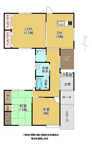ご夫婦でのお住まいにはピッタリの間取り。バリアフリーにも配慮