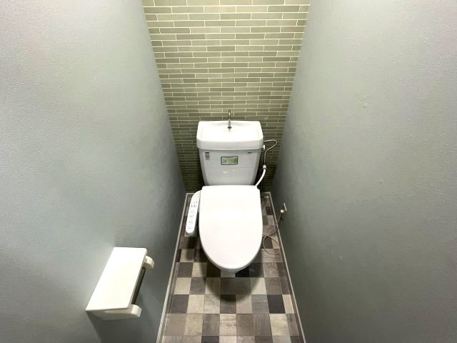 トイレも新品で清潔感があります！