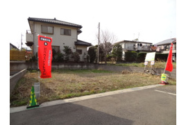 さいたま市緑区三室高台の、未公開売地の前面道路含む現地写真