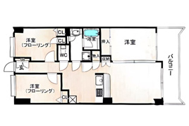 スカイハイツ県庁前の間取り