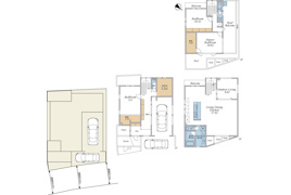 渋谷区神宮前3丁目　新築戸建の間取り