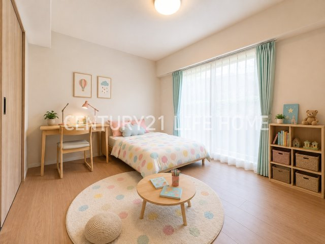 子供のお昼寝に使えるお部屋です
