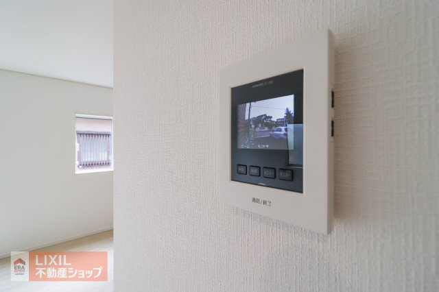 【TVインターホン】現地完成写真。カラーTVインターホン。