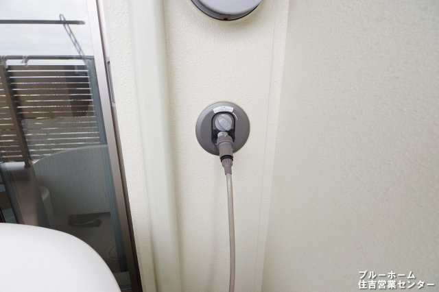 バルコニーには水栓ついてます！