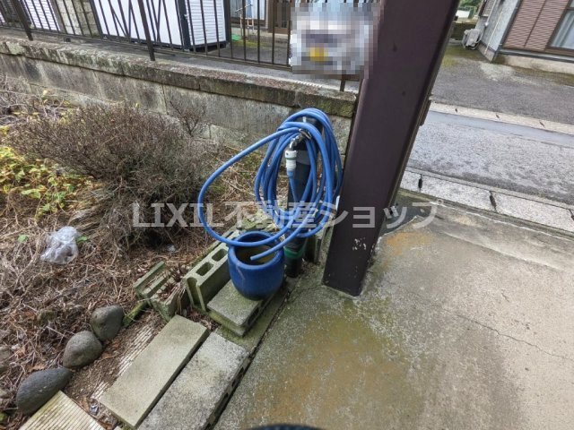 外水道は2ヶ所あり、地下水をくみ上げているので水道費の節約に◎