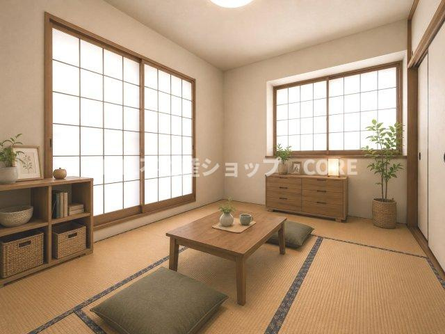 本画像はCGで作成しており、実際に現地に家具は置かれておりません。また、価格に家具は含まれておりません。