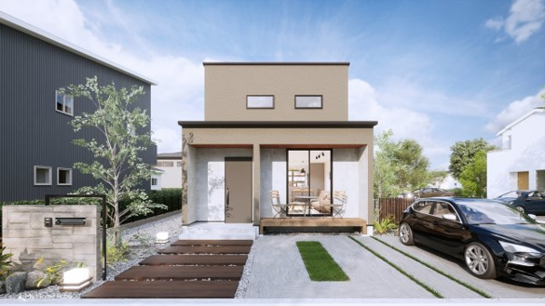 【真鶴二丁目の外観パース】