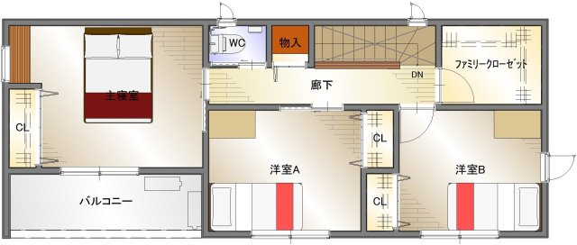 2階平面図