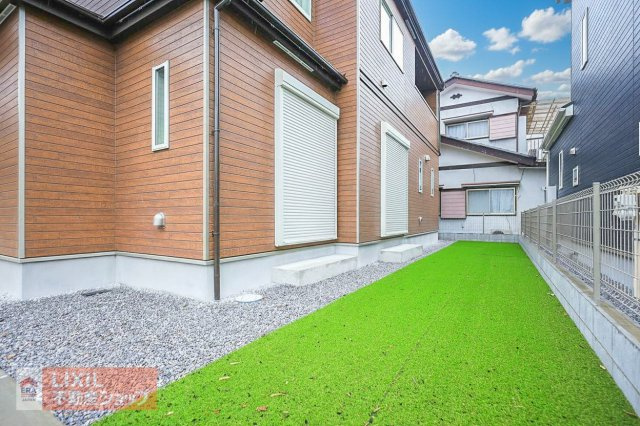 【お庭】現地完成写真。色々な使い方ができます！お好みでカスタマイズはいかがでしょうか。