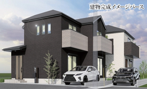 外観パース　茅ヶ崎市室田5期　新築一戸建て　全2棟