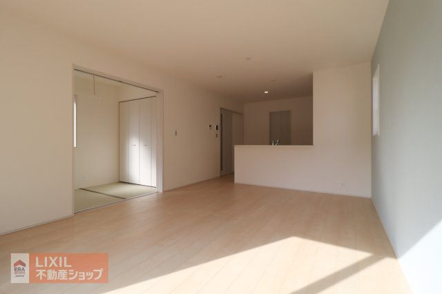 現地完成写真。家族で過ごせるくつろぎの空間