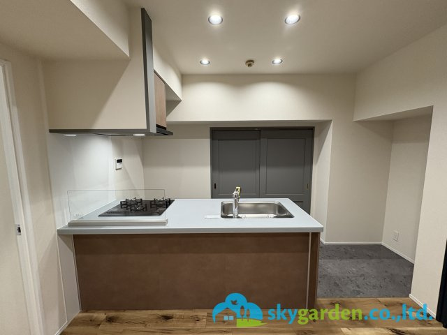 視界良好のオープンキッチン