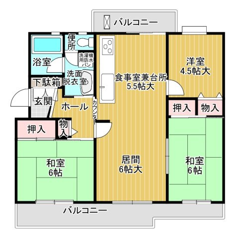 【原山レジデンスの間取り】