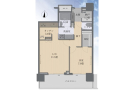 ブリリアタワー名古屋グランスイート　402号室の間取り