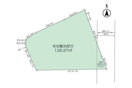 六浦三丁目建築条件なし売地の間取り