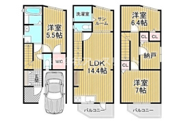 大阪市東淀川区上新庄3丁目の間取り