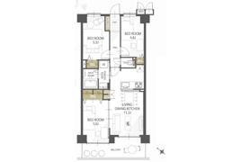 武庫川公園レックスマンションの間取り
