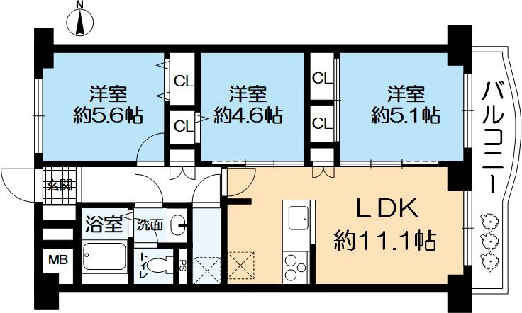 ・専有面積：2階部分　60.83？　3LDK　　・阪急神戸本線御影駅徒歩9分　JR東海道本線住吉駅徒歩11分　・神戸市立住吉中学校徒歩1分　・東向き　・各部屋収納有　・トランクルーム付（使用料無償）