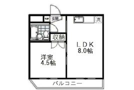 国分寺市西恋ヶ窪の中古マンションの間取り