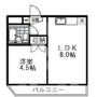 国分寺市西恋ヶ窪の中古マンションの間取り