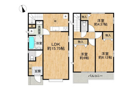 鶴見区中茶屋1丁目の間取り