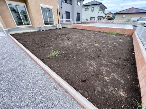 【第19渋川金井　新築住宅　1号棟の庭】