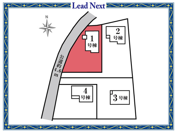 【第19渋川金井　新築住宅　1号棟の区画図】