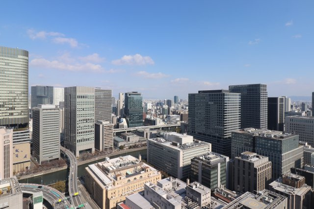 【物件からの展望】40階、高層階角部屋ならではの景色をご自宅から味わえます！