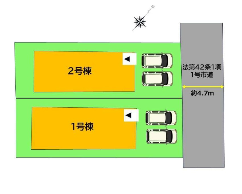 区画図です。1号棟