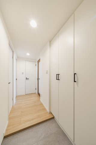 廊下部分を少なく設計しておりまして、居室有効空間を広くしました。