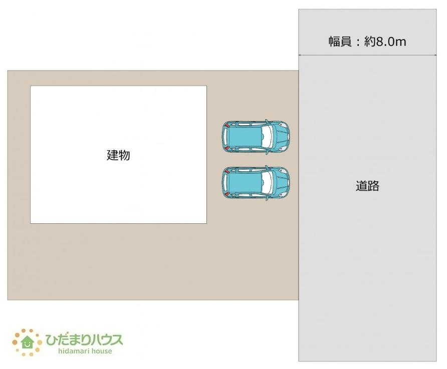 前面道路が広く車の出入りもラクラクできちゃいます！