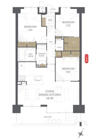 間取り：327001654309