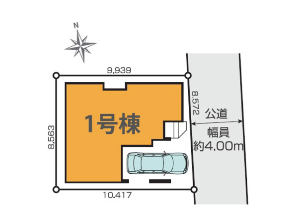 【練馬区富士見台1丁目　新築一戸建住宅　全1棟　（成増店）の区画図】