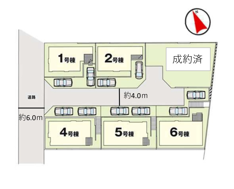 区画図です。2号棟
