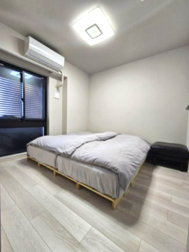 マンションにありがちな梁や柱が室内にはみ出ていないことで、同じ6帖でも戸建のような広い空間が確保されていて、レイアウトもしやすい空間です