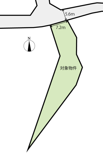 【広島市安芸区畑賀１丁目　土地の間取り】