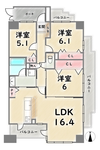 間取り：326000271344