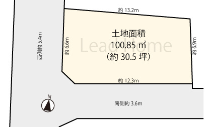 約30.5坪のすっきりとした整形地となっております！無駄のない効率的な間取り設計が叶いますね♪
