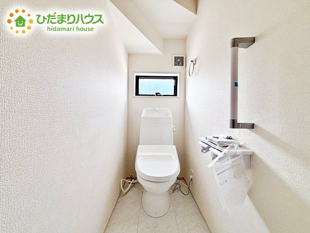 1・2階にトイレあるため、同時に利用でき混雑を避けられますね