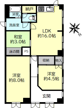 間取り：328000558510