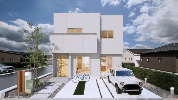 【足原一丁目（2期）の外観パース】