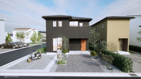 【足原一丁目（2期）の外観パース】